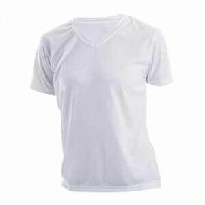 Xpres Womens/Ladies Short Sleeve Subli Plus V-Neck / White